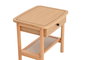 Hanah Home Daisy Drawer Mesa de Noche Natural y Madera